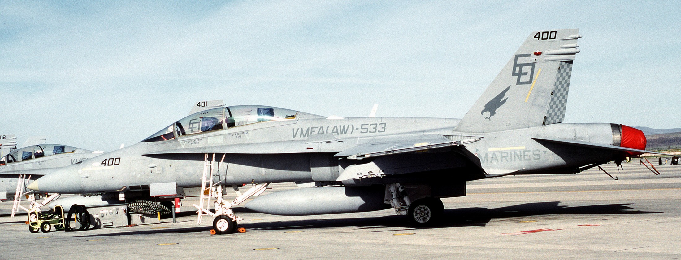 vmfa(aw)-533 hawks marine fighter attack squadron usmc f/a-18d hornet 93 nas fallon nevada