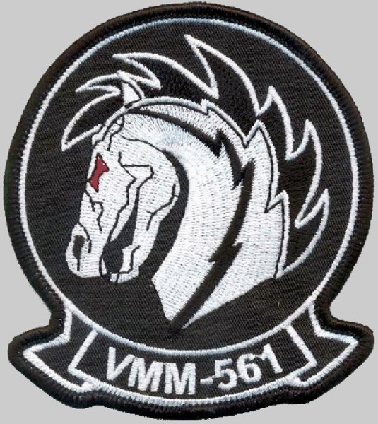 vmm-561 pale horse insignia crest patch badge marine medium tiltrotor squadron mv-22b osprey usmc 02x