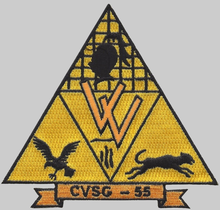 cvsg-55 insignia crest patch badge anti-submarine carrier air group us navy 02x