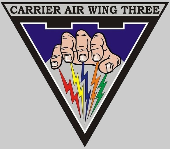 cvw-3 insignia crest patch badge carrier air wing group us navy 05c
