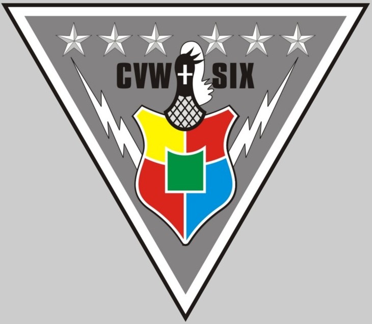 cvw-6 insignia crest patch badge carrier air wing us navy 03x