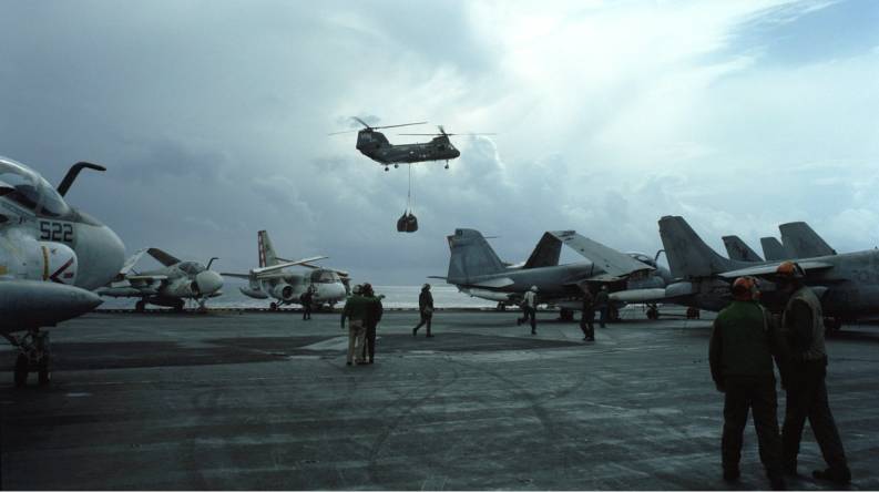 carrier air wing cvw 17 uss saratoga cv-60 off lybia 1986