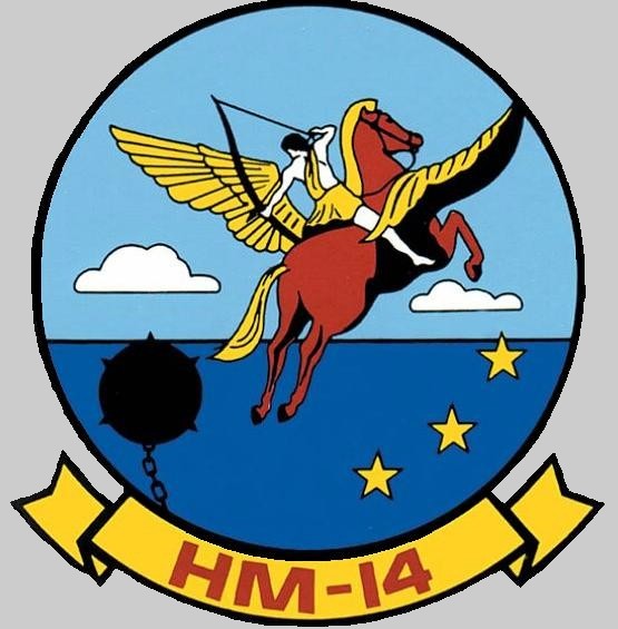 hm-14 vanguard insignia crest patch badge helicopter mine countermeasures squadron us navy 05x