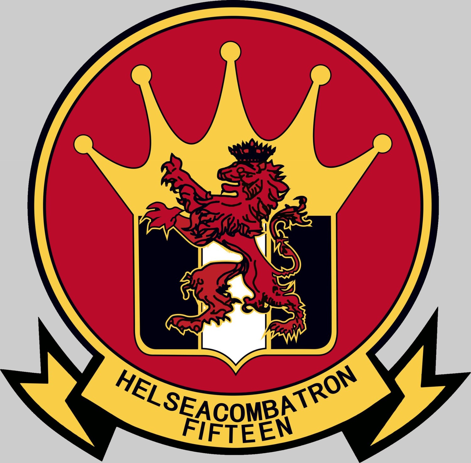 hsc-15 red lions insignia crest patch badge helicopter sea combat squadron us navy mh-60s seahawk 02x