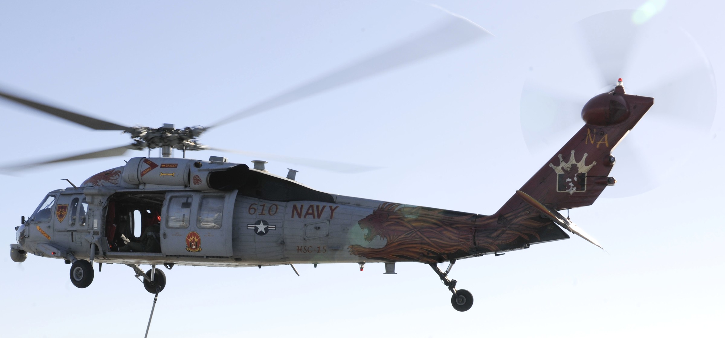 hsc-15 red lions helicopter sea combat squadron us navy mh-60s seahawk cvw-17 uss theodore roosevelt cvn-71 98
