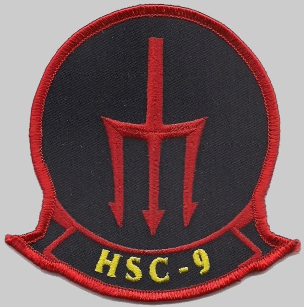 hsc-9 tridents patch insignia crest badge helicopter sea combat squadron us navy mh-60s seahawk