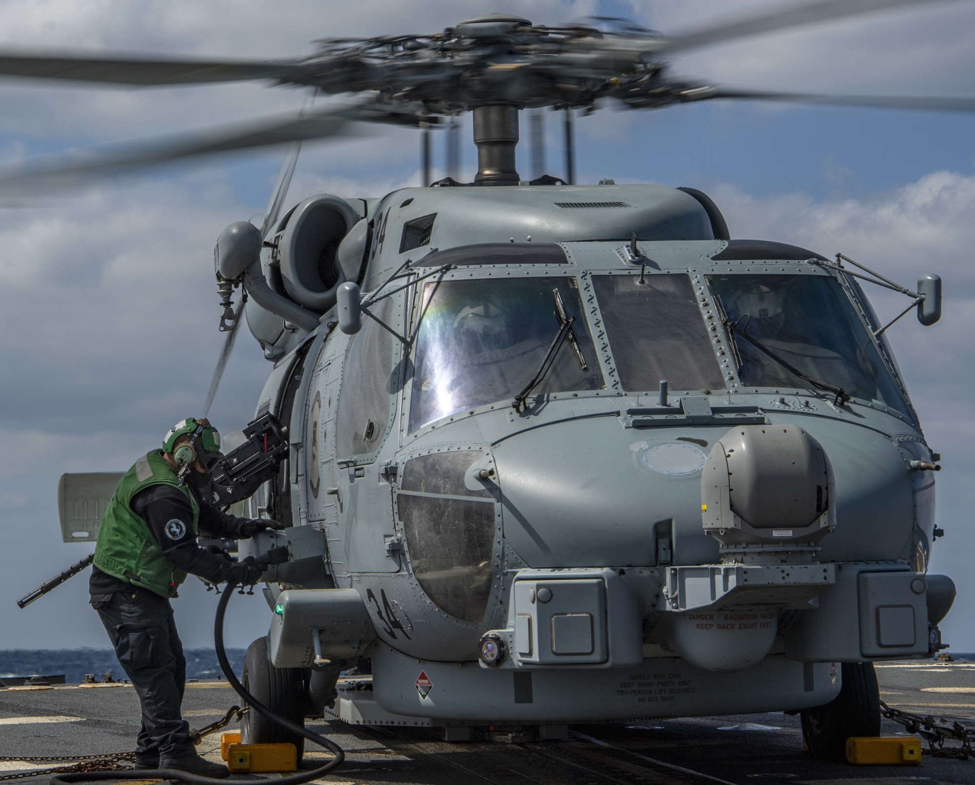 hsm-35 magicians helicopter maritime strike squadron us navy mh-60r seahawk uss john finn ddg-113 58