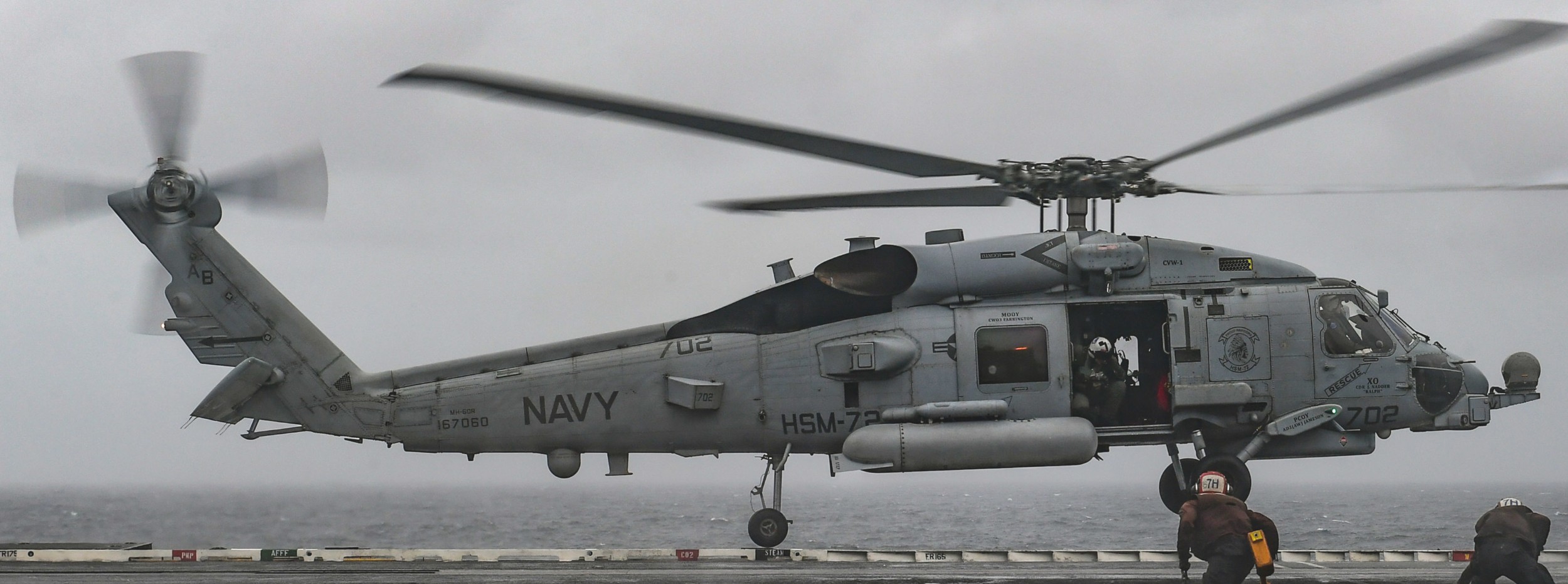 hsm-72 proud warriors helicopter maritime strike squadron mh-60r seahawk carrier air wing cvw-1 cvn-75 uss harry s. truman 2018