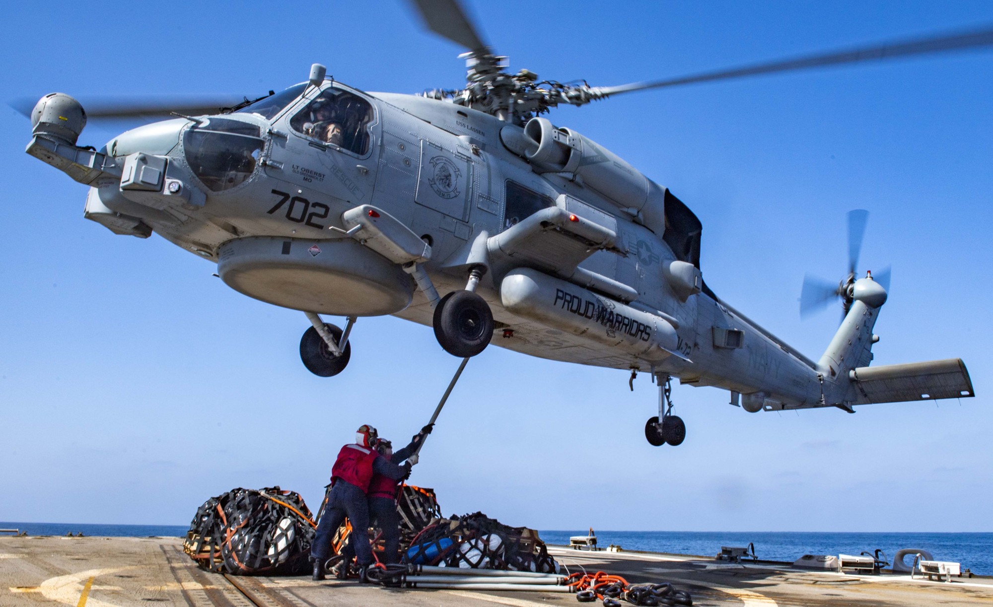 hsm-72 proud warriors helicopter maritime strike squadron mh-60r seahawk carrier air wing cvw-1 ddg-82 uss lassen 44