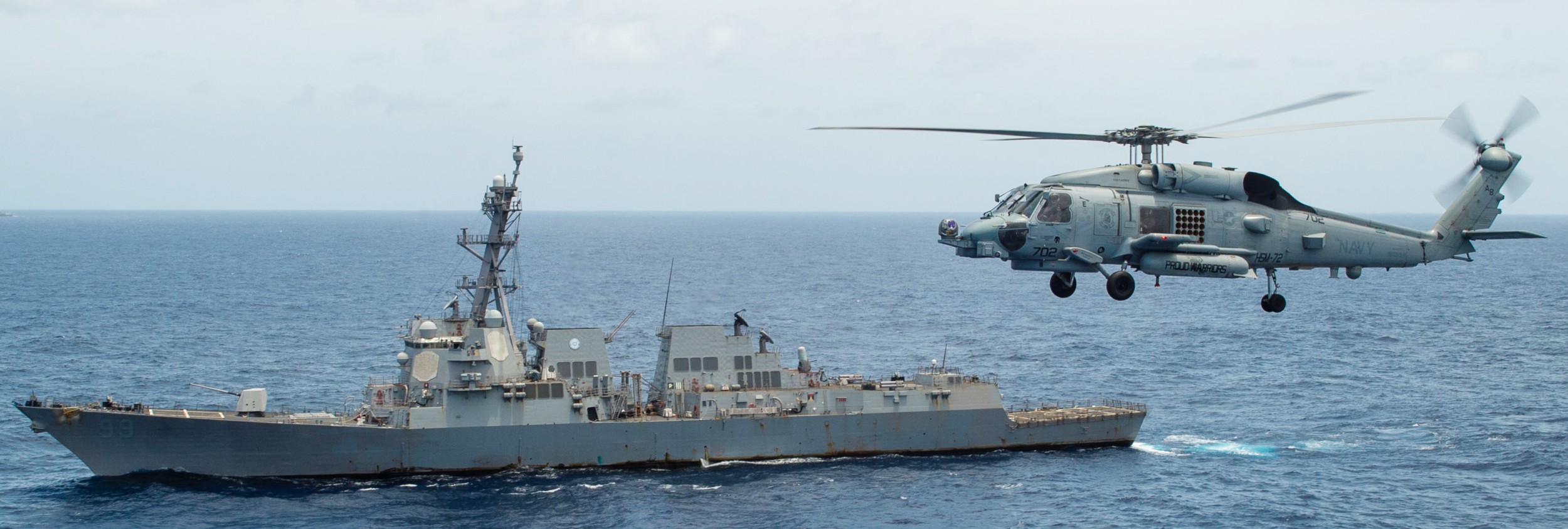 hsm-72 proud warriors helicopter maritime strike squadron mh-60r seahawk carrier air wing cvw-1 ddg-99 uss farragut 52