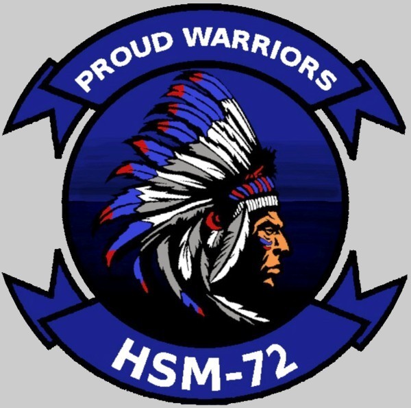 hsm-72 proud warriors insignia crest patch badge helicopter maritime strike squadron us navy mh-60r seahawk 02x