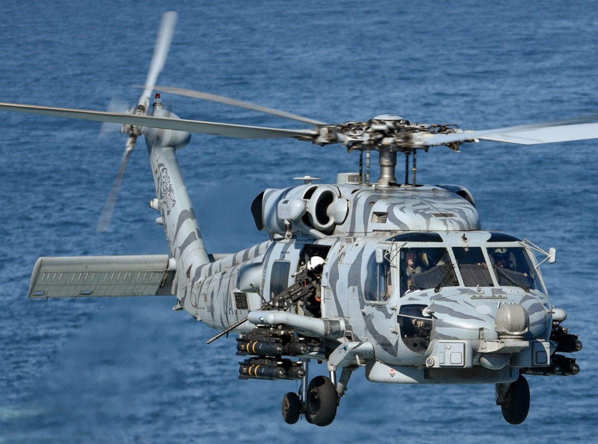 hsm-73 battlecats helicopter maritime strike squadron mh-60r seahawk cvw-17 cvn-71 uss theodore roosevelt agm-114 hellfire missile 24