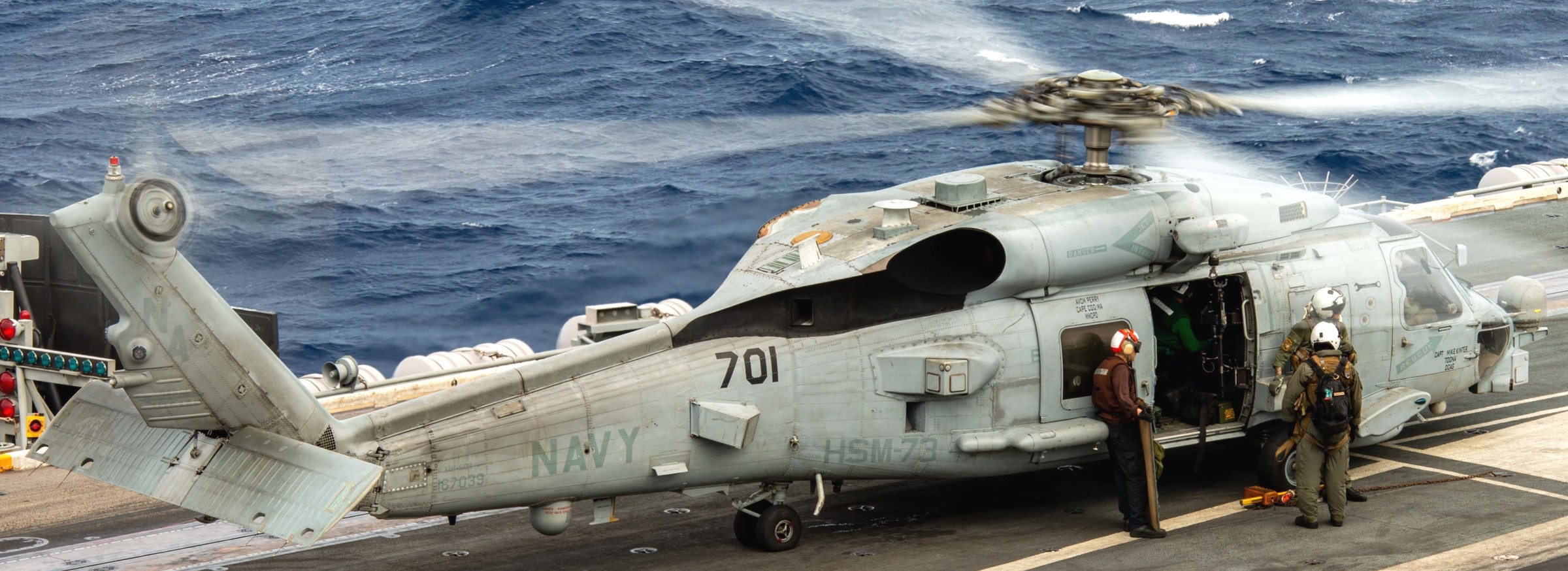 hsm-73 battlecats helicopter maritime strike squadron mh-60r seahawk cvw-17 cvn-68 uss nimitz 95