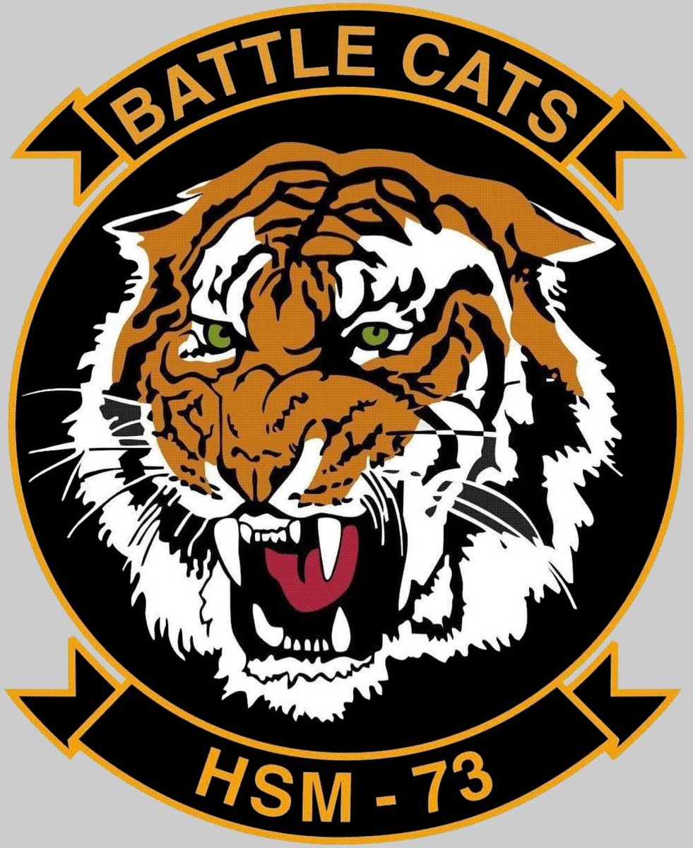 hsm-73 battlecats insignia crest patch badge helicopter maritime strike squadron mh-60r seahawk 02x