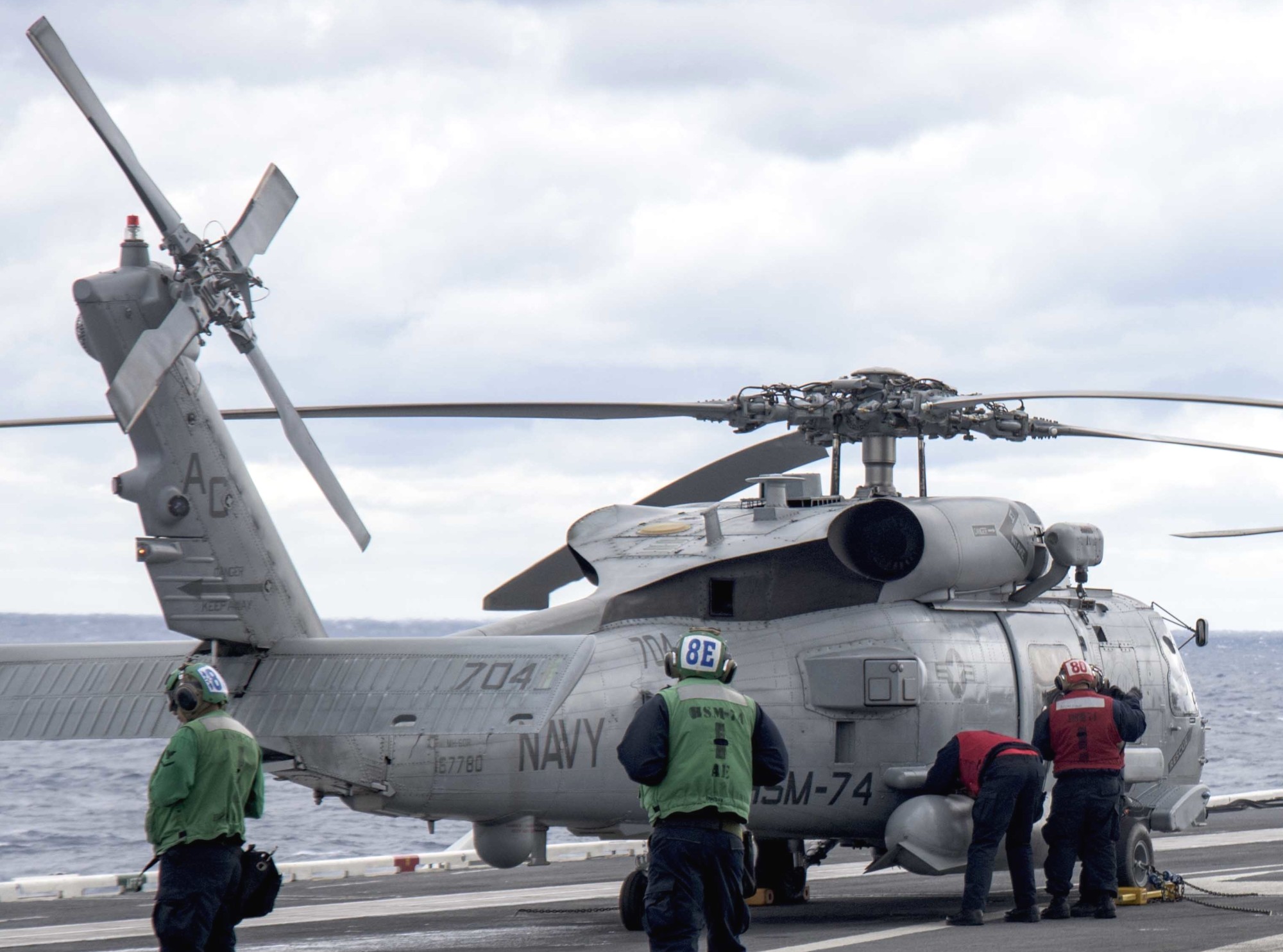 hsm-74 swamp foxes helicopter maritime strike squadron mh-60r seahawk cvw-3 cvn-69 uss dwight d. eisenhower 08