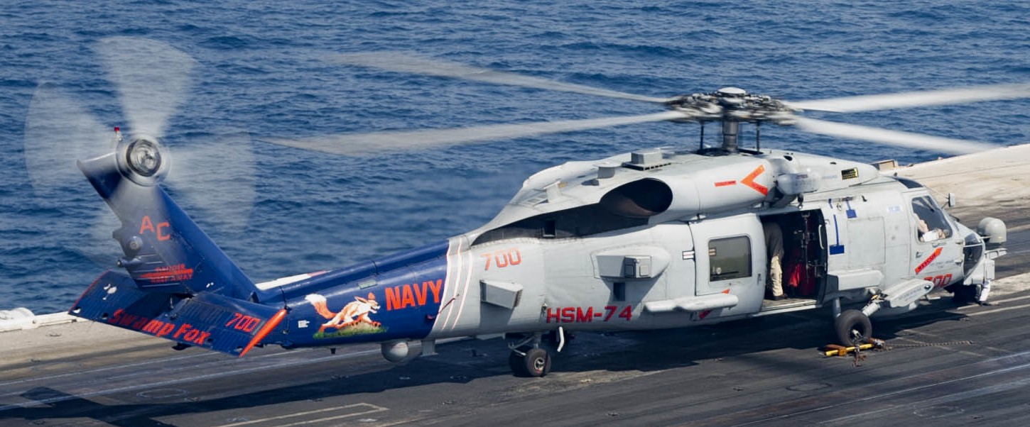 hsm-74 swamp foxes helicopter maritime strike squadron mh-60r seahawk cvw-3 cvn-69 uss dwight d. eisenhower 14