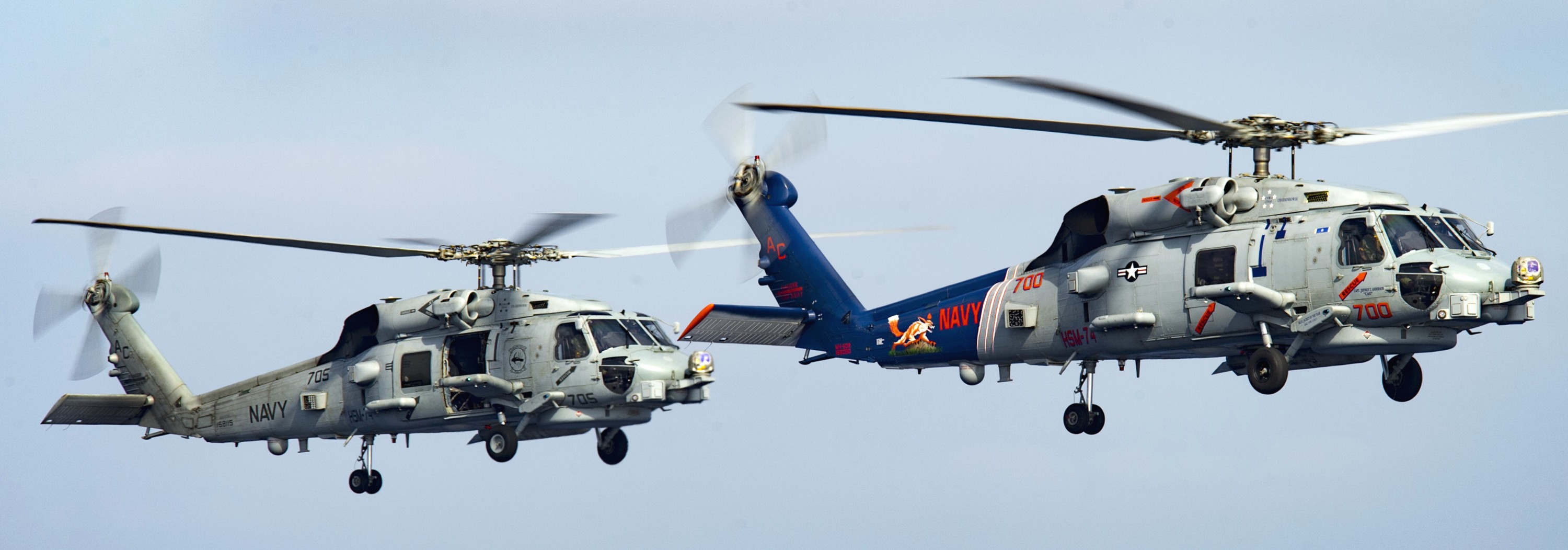 hsm-74 swamp foxes helicopter maritime strike squadron mh-60r seahawk cvw-3 cvn-69 uss dwight d. eisenhower 47