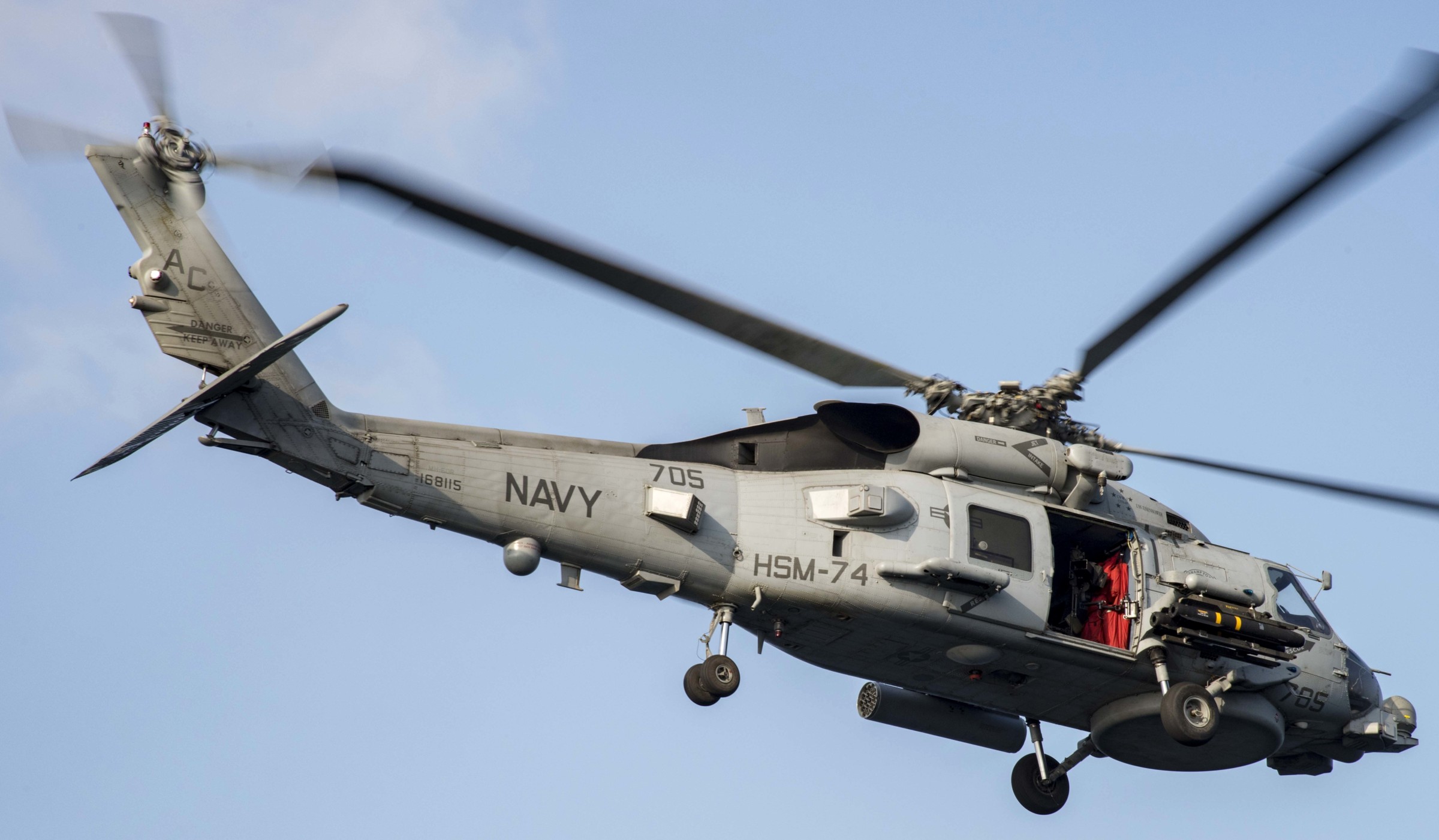 hsm-74 swamp foxes helicopter maritime strike squadron mh-60r seahawk cvw-3 cvn-69 uss dwight d. eisenhower 53