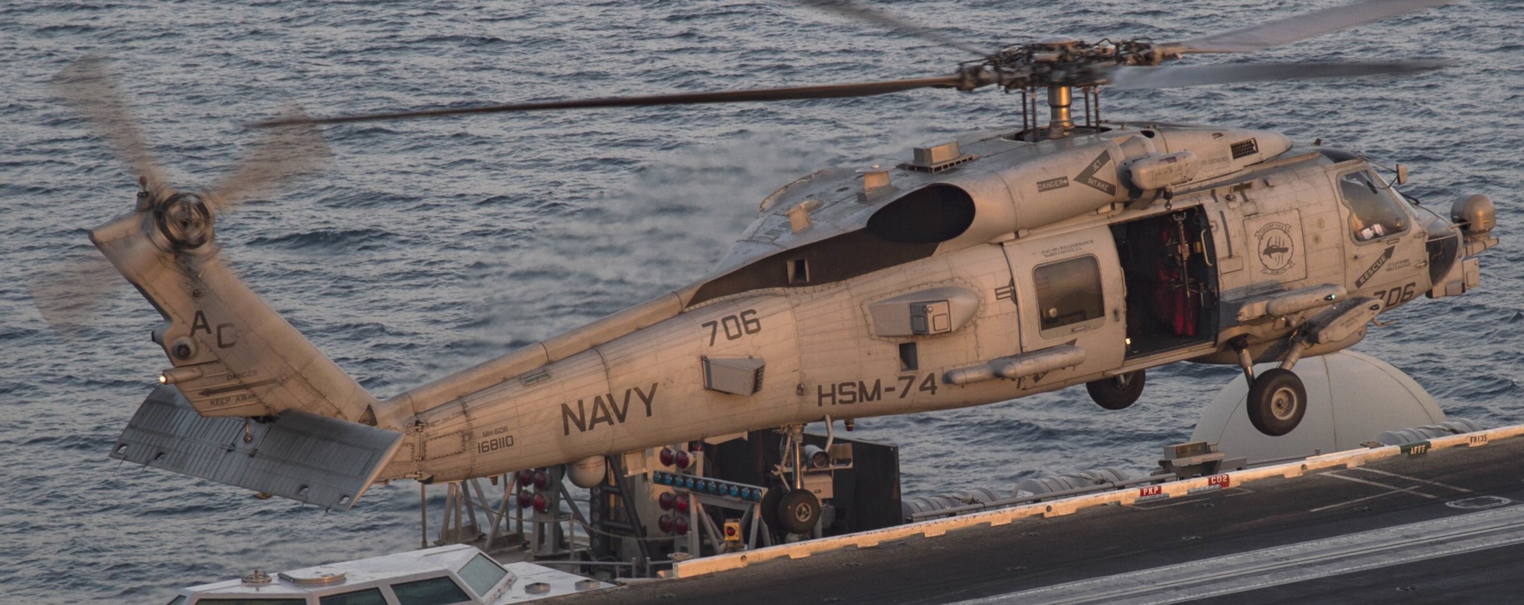 hsm-74 swamp foxes helicopter maritime strike squadron mh-60r seahawk cvw-3 cvn-69 uss dwight d. eisenhower 55