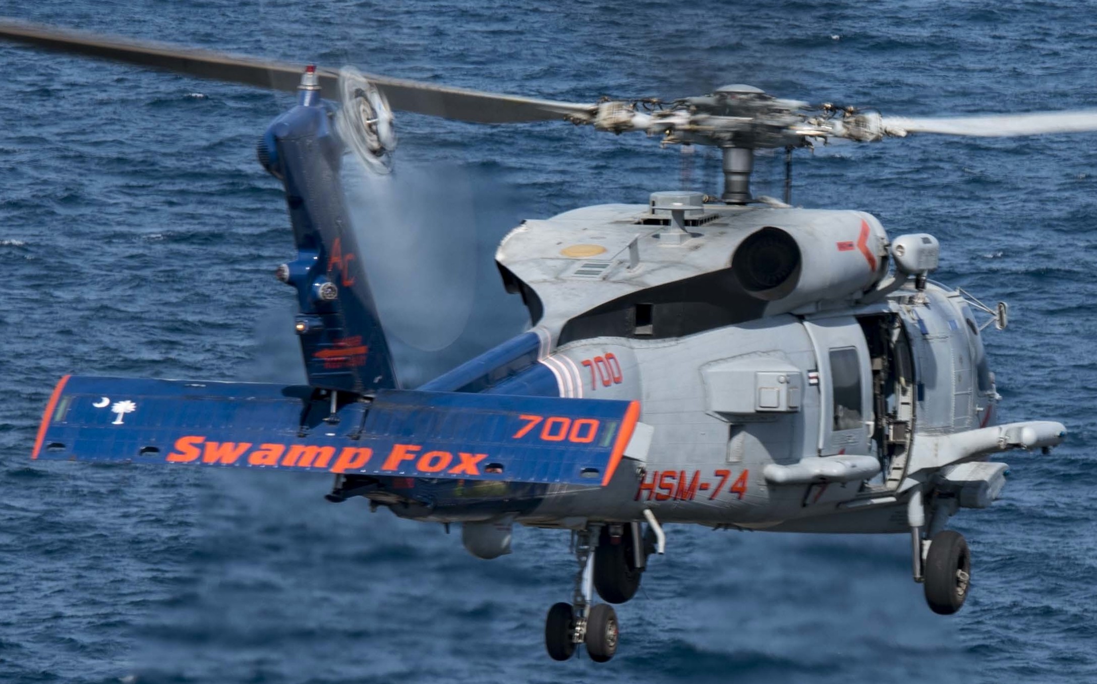 hsm-74 swamp foxes helicopter maritime strike squadron mh-60r seahawk cvw-3 cvn-69 uss dwight d. eisenhower 56