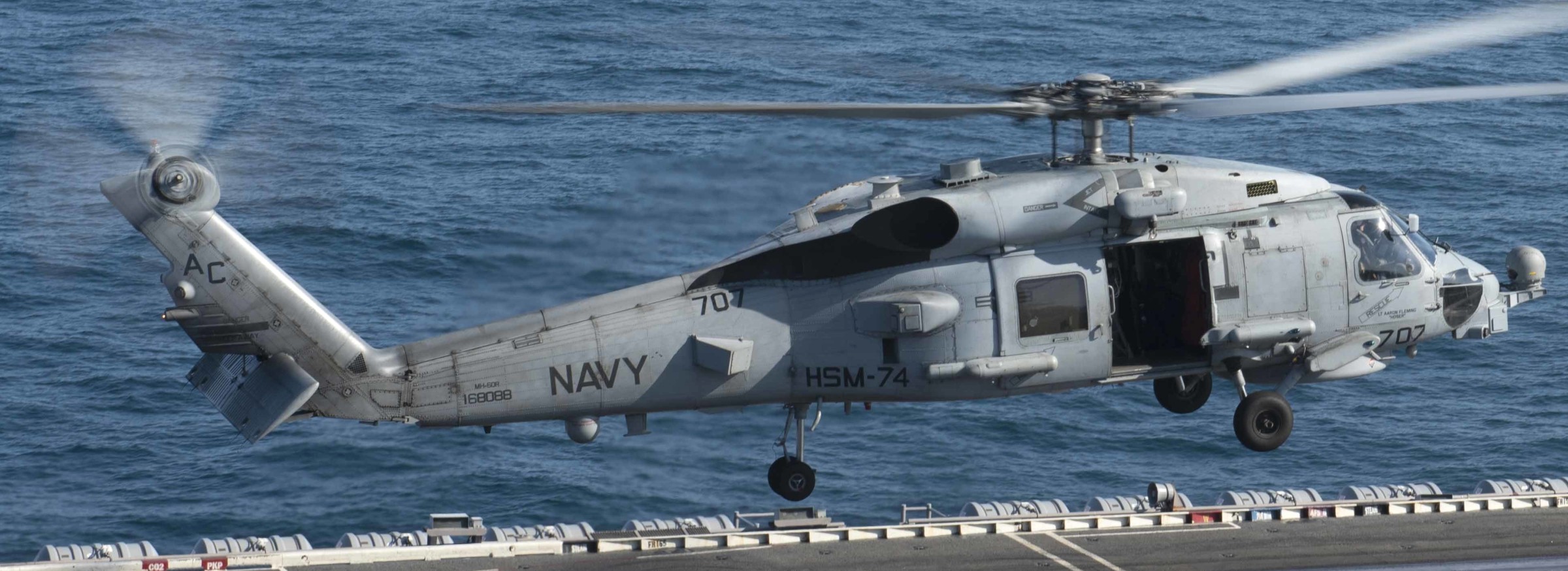 hsm-74 swamp foxes helicopter maritime strike squadron mh-60r seahawk cvw-3 cvn-69 uss dwight d. eisenhower 59