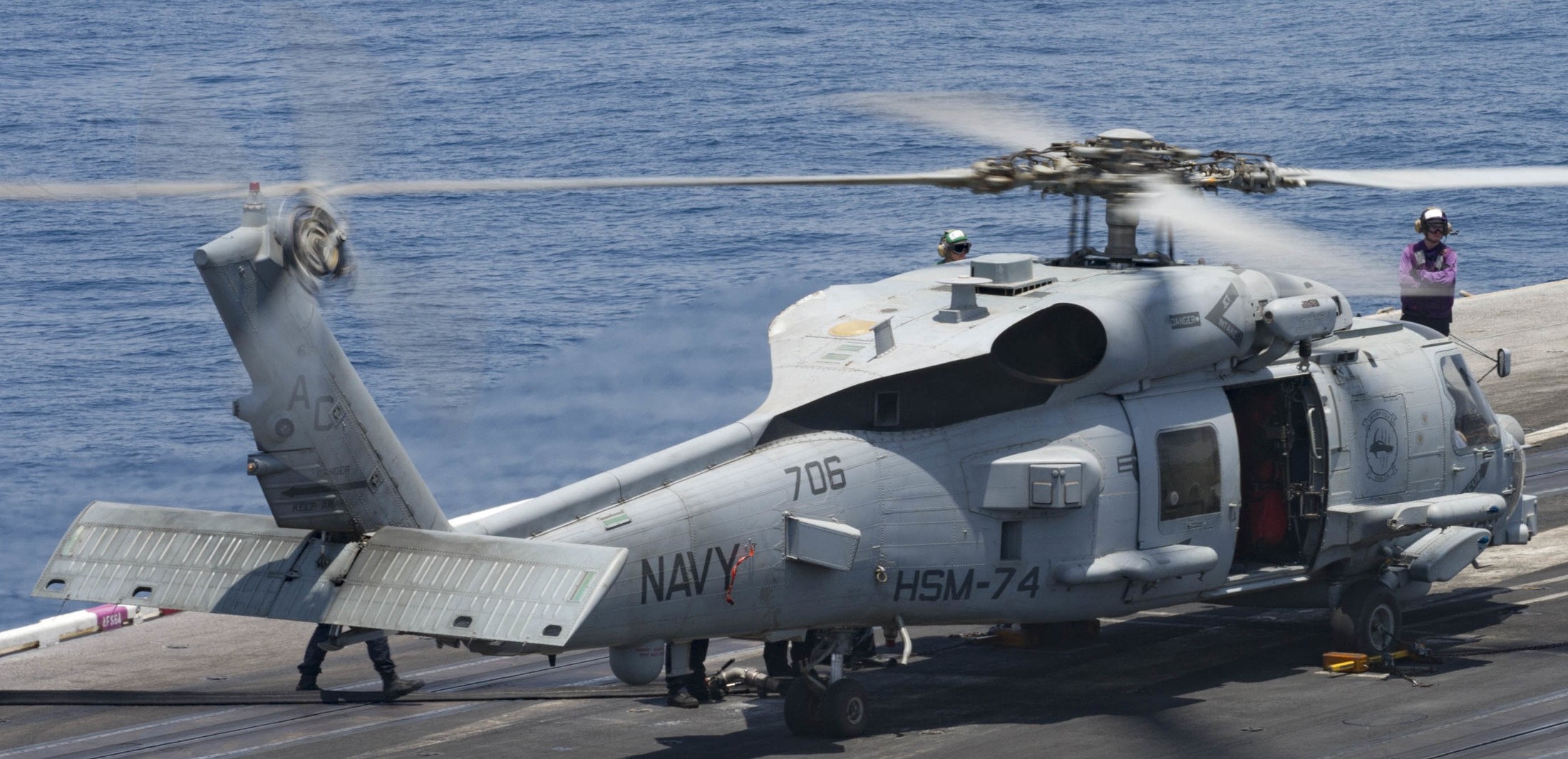hsm-74 swamp foxes helicopter maritime strike squadron mh-60r seahawk cvw-3 cvn-69 uss dwight d. eisenhower 70