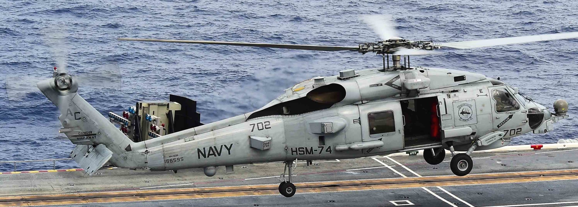 hsm-74 swamp foxes helicopter maritime strike squadron mh-60r seahawk cvw-3 cvn-69 uss dwight d. eisenhower 80
