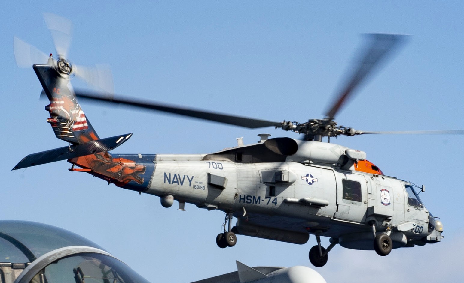 hsm-74 swamp foxes helicopter maritime strike squadron mh-60r seahawk cvw-3 cvn-69 uss dwight d. eisenhower 89
