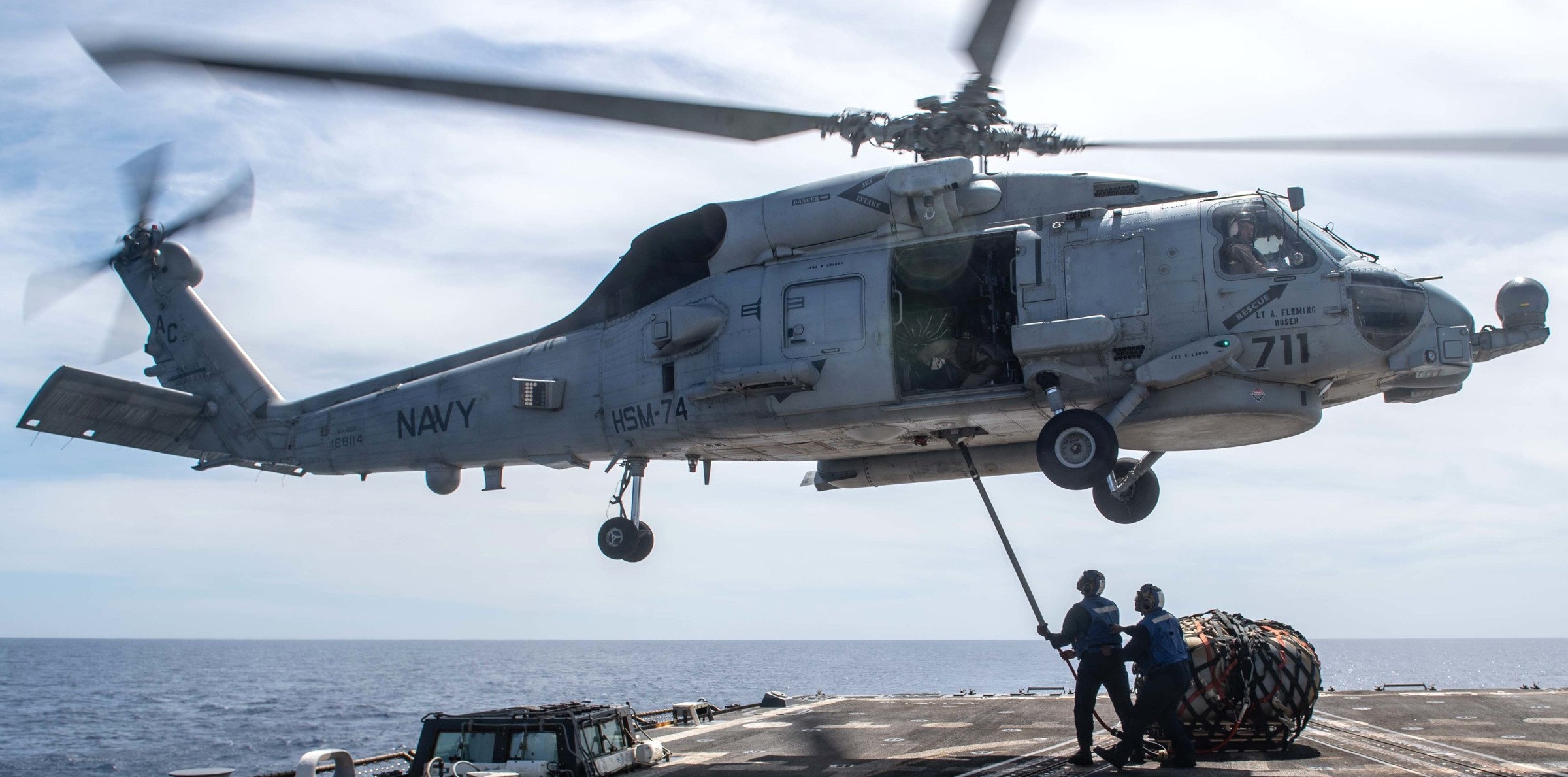 hsm-74 swamp foxes helicopter maritime strike squadron mh-60r seahawk ddg-103 uss truxtun 94