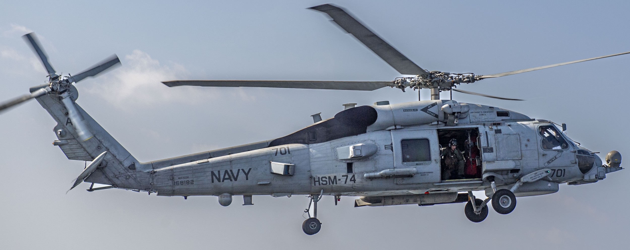 hsm-74 swamp foxes helicopter maritime strike squadron mh-60r seahawk cvw-3 cvn-69 uss dwight d. eisenhower 120