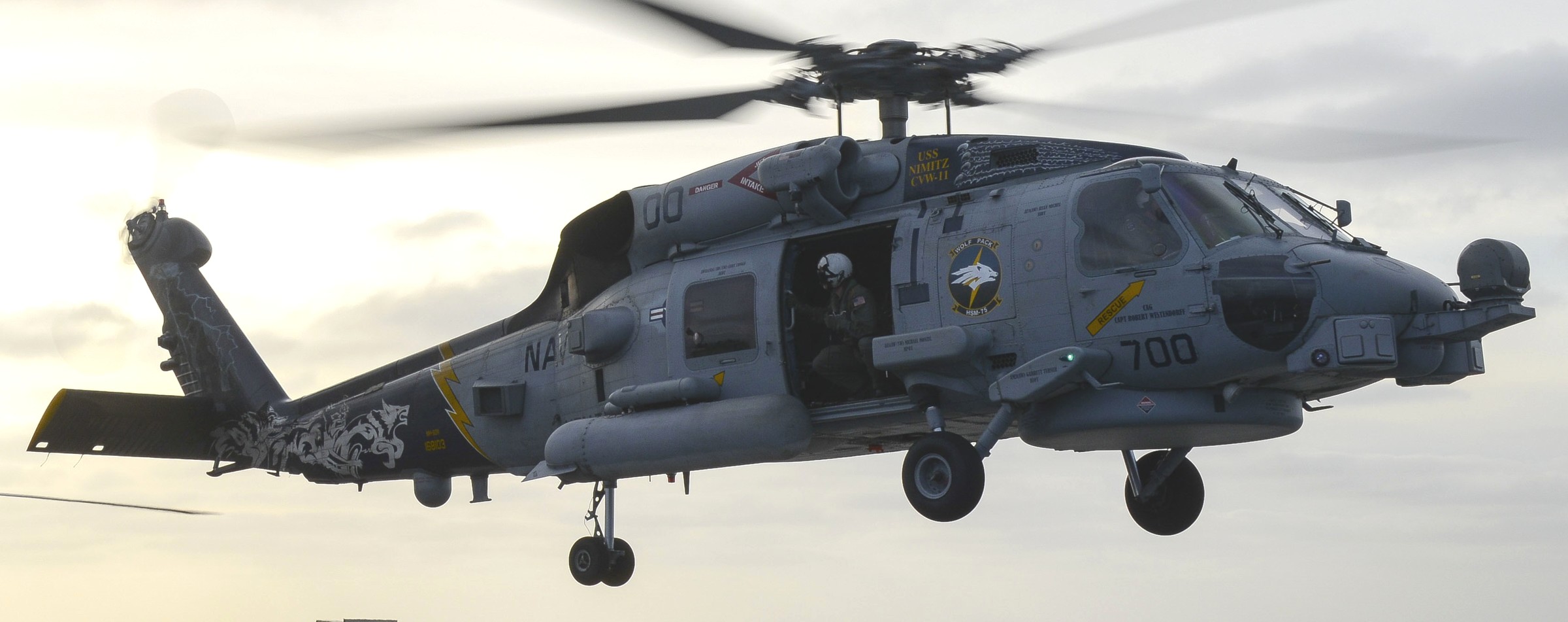 hsm-75 wolf pack helicopter maritime strike squadron mh-60r seahawk cvw-11 cvn-68 uss nimitz 46