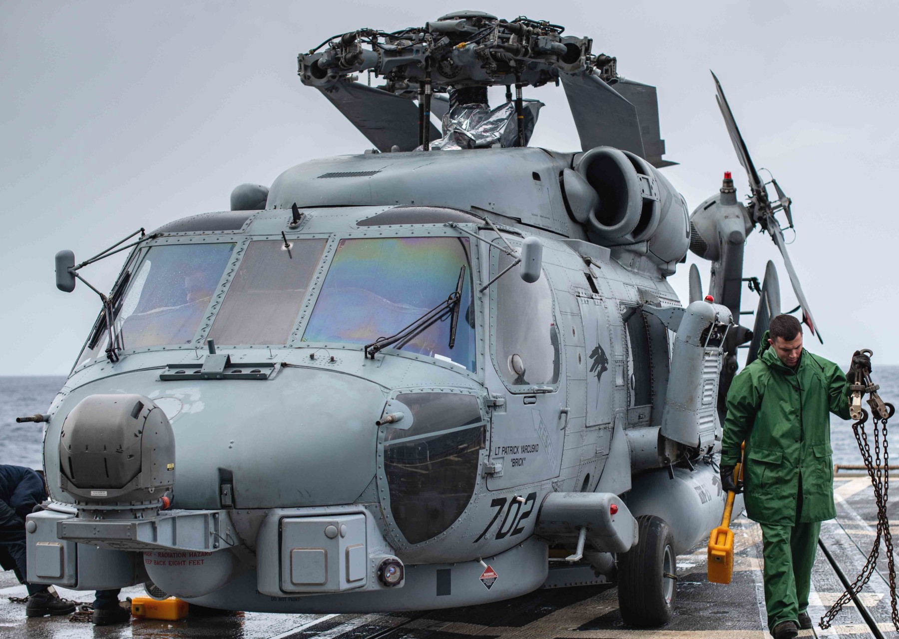 hsm-75 wolf pack helicopter maritime strike squadron mh-60r seahawk cg-52 uss bunker hill 2019 52