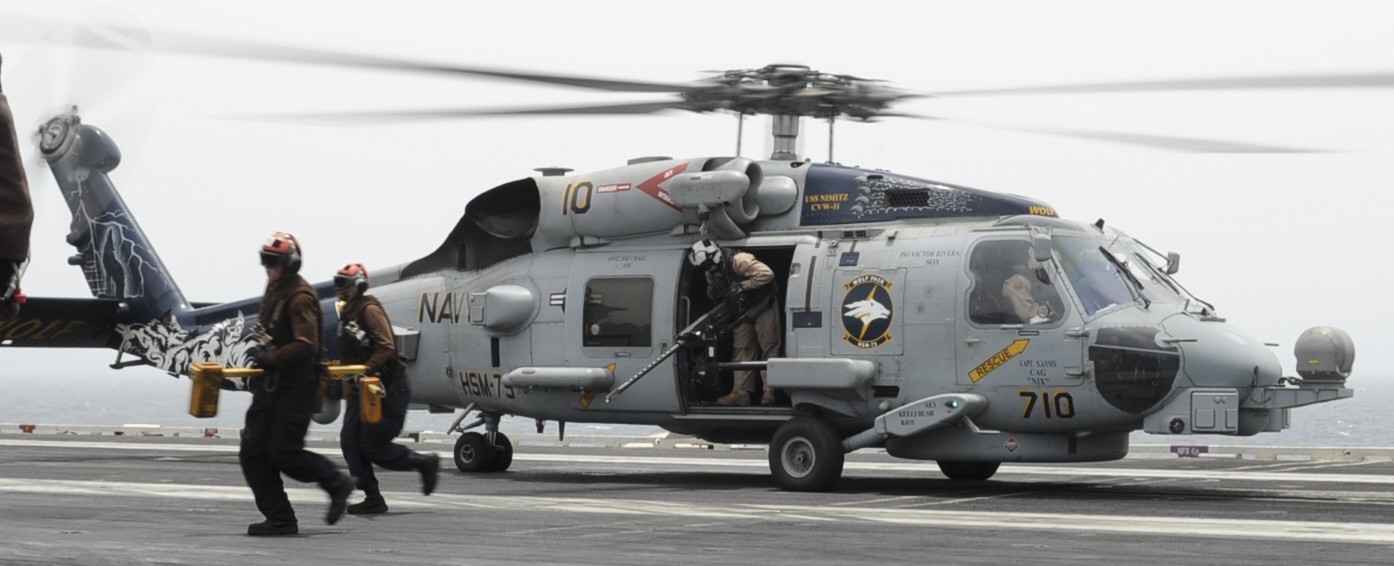 hsm-75 wolf pack helicopter maritime strike squadron mh-60r seahawk cvw-11 cvn-68 uss nimitz 61
