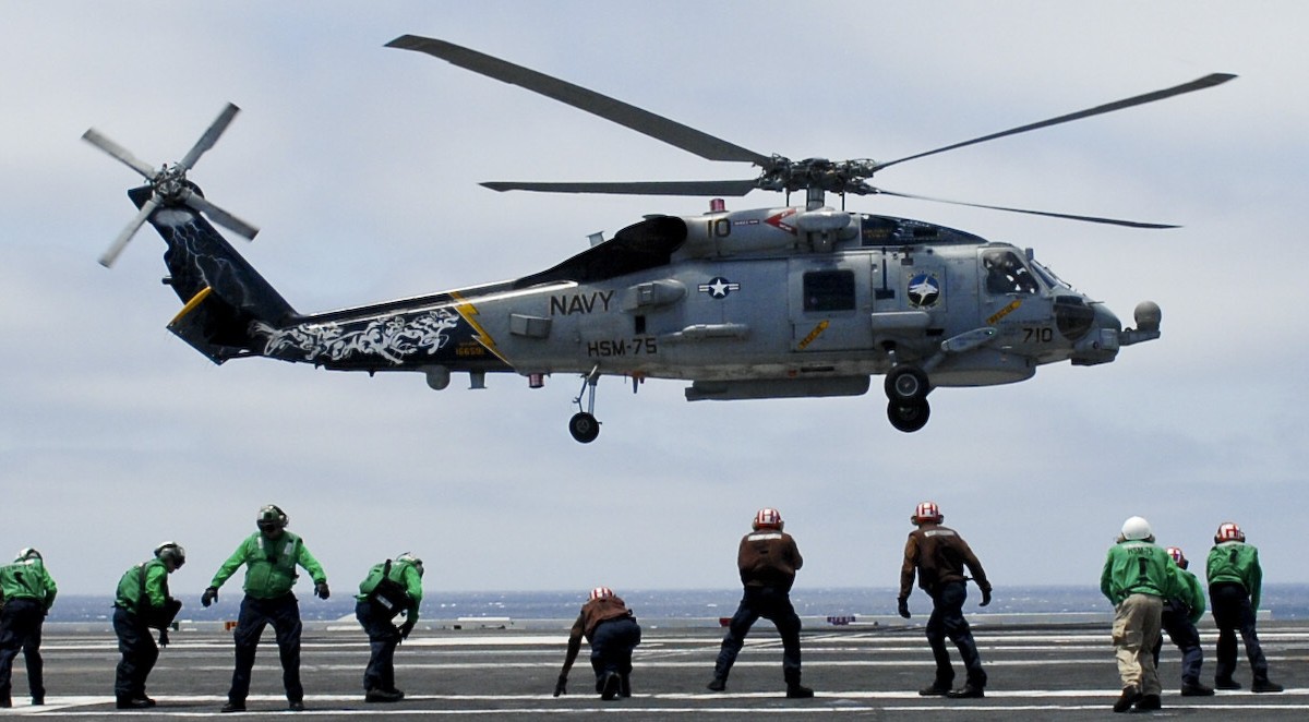 hsm-75 wolf pack helicopter maritime strike squadron mh-60r seahawk cvw-11 cvn-68 uss nimitz 75