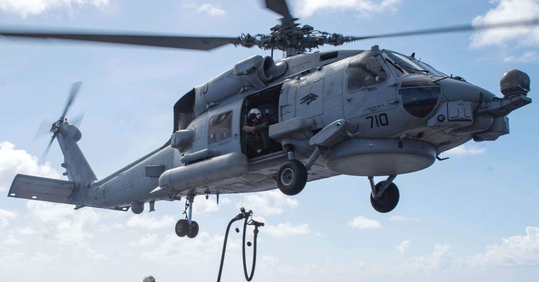 hsm-75 wolf pack helicopter maritime strike squadron mh-60r seahawk cg-52 uss bunker hill 83