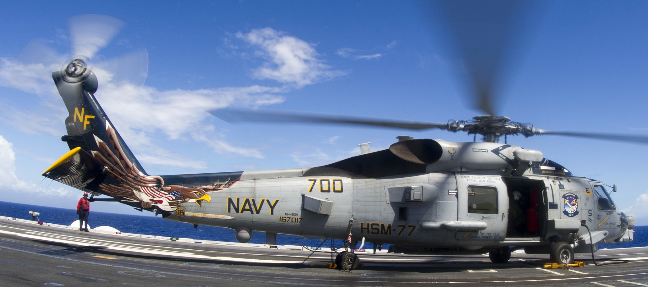 hsm-77 saberhawks helicopter maritime strike squadron mh-60r seahawk cvw-5 cvn-73 uss george washington 13