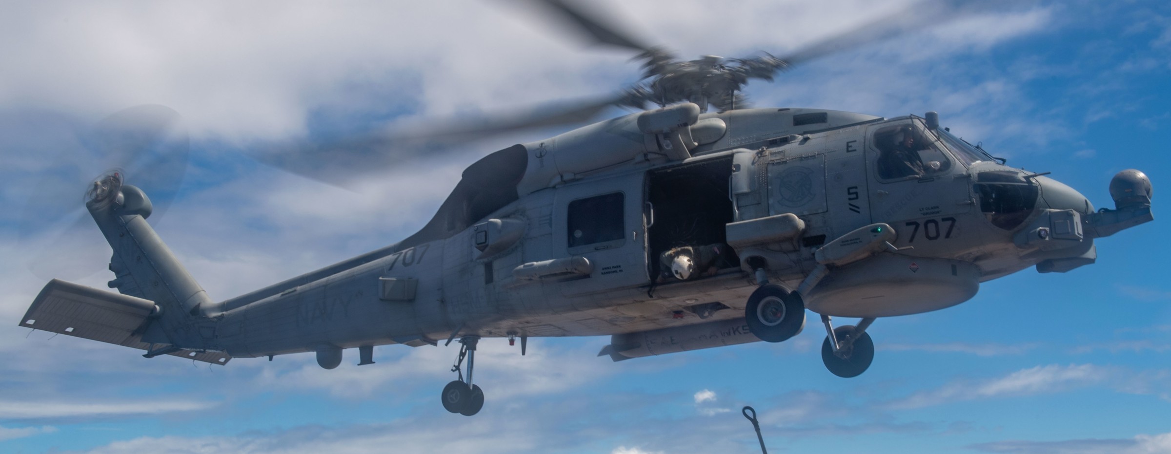 hsm-77 saberhawks helicopter maritime strike squadron mh-60r seahawk cg-54 uss antietam 49