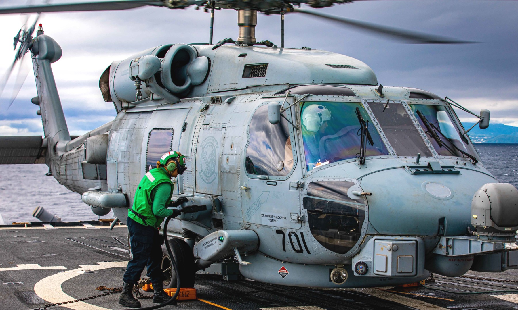 hsm-77 saberhawks helicopter maritime strike squadron mh-60r seahawk uss chancellorsville 108