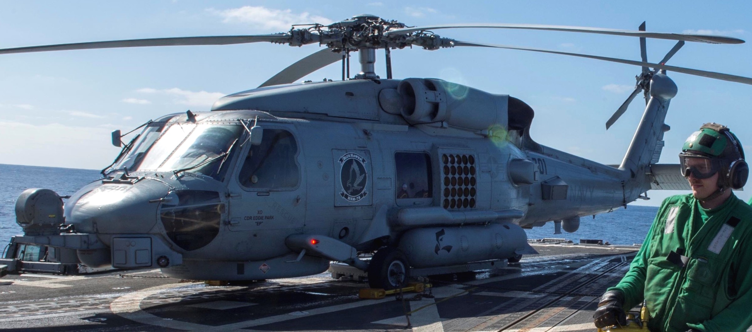 hsm-78 blue hawks helicopter maritime strike squadron mh-60r seahawk uss wayne e. meyer destroyer 19