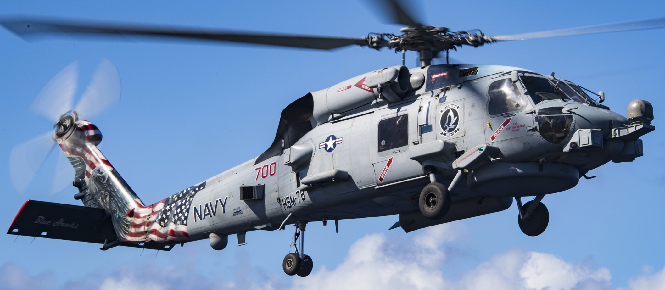 hsm-78 blue hawks helicopter maritime strike squadron mh-60r seahawk cvw-2 uss carl vinson cvn-70 22