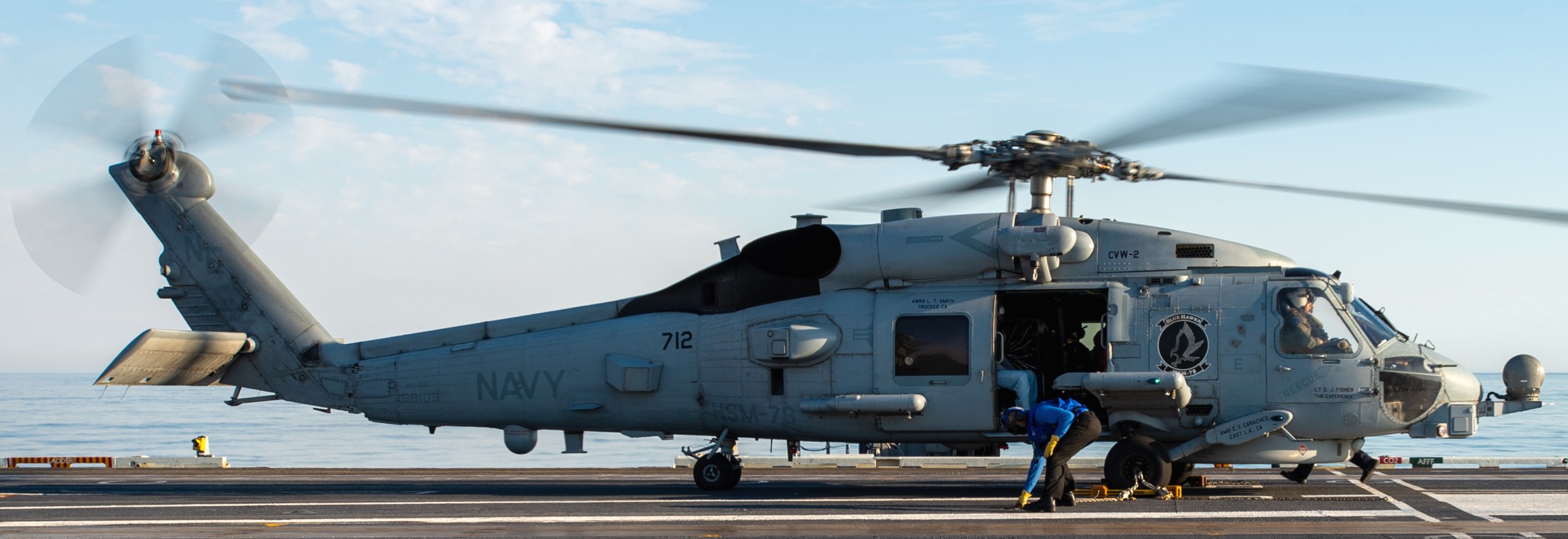 hsm-78 blue hawks helicopter maritime strike squadron mh-60r seahawk cvw-2 uss carl vinson cvn-70 2020 38