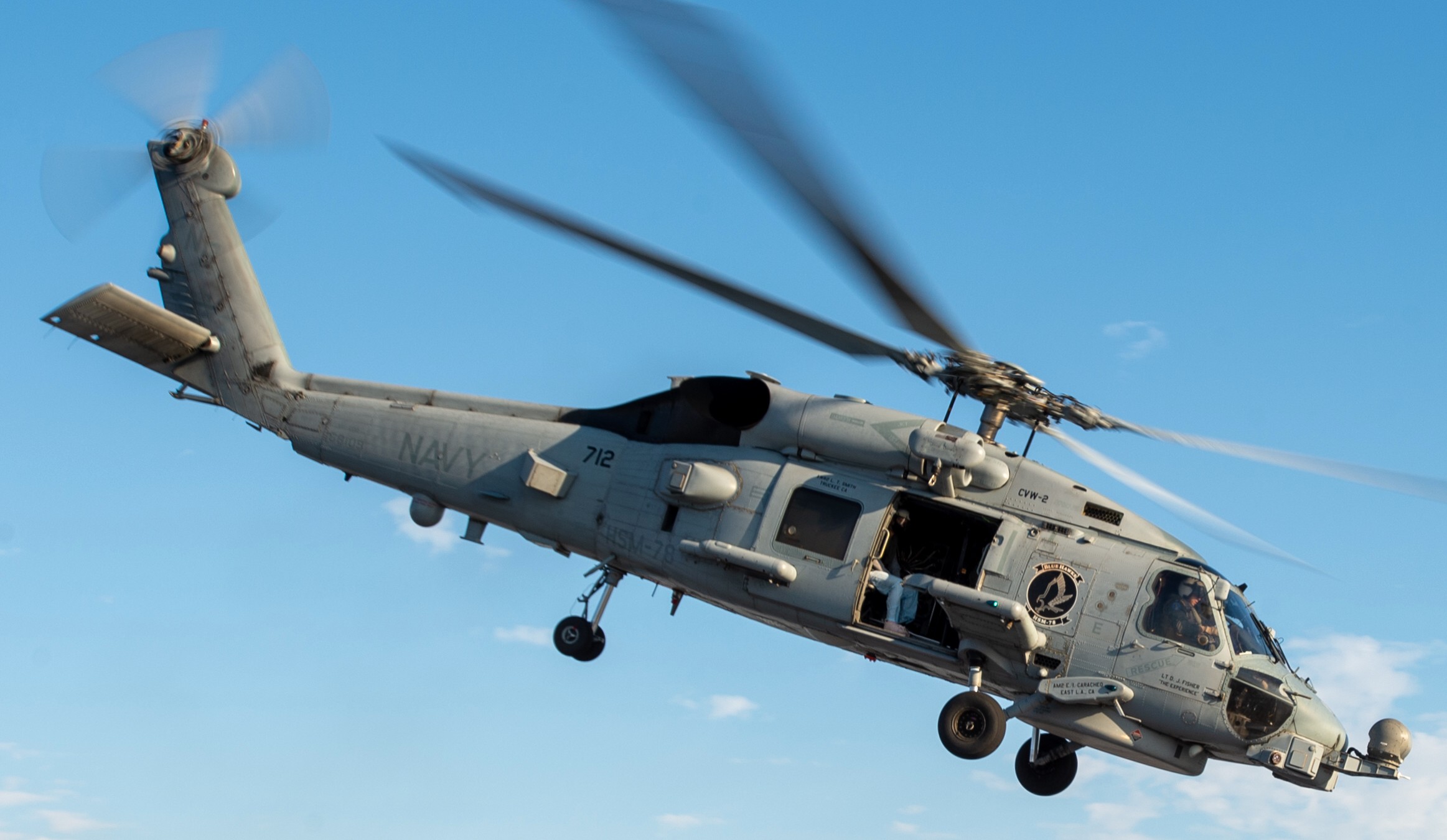 hsm-78 blue hawks helicopter maritime strike squadron mh-60r seahawk cvw-2 uss carl vinson cvn-70 40