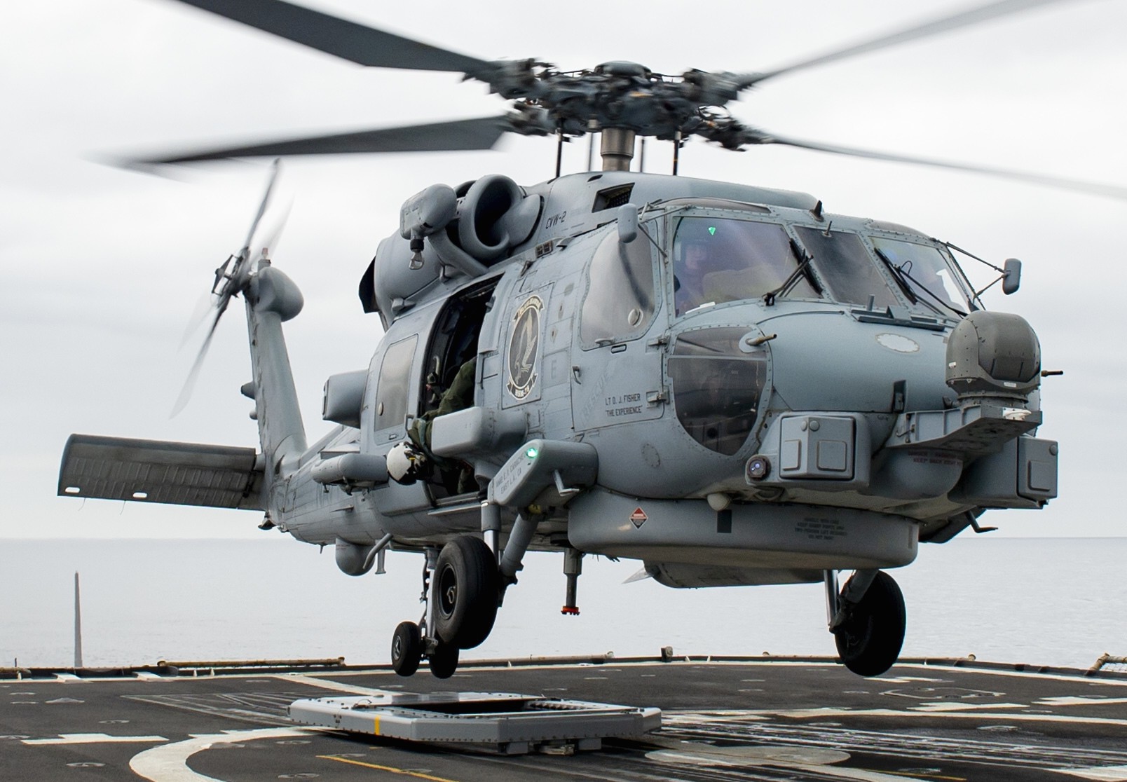 hsm-78 blue hawks helicopter maritime strike squadron mh-60r seahawk cvw-2 uss lake champlain cg-57 46