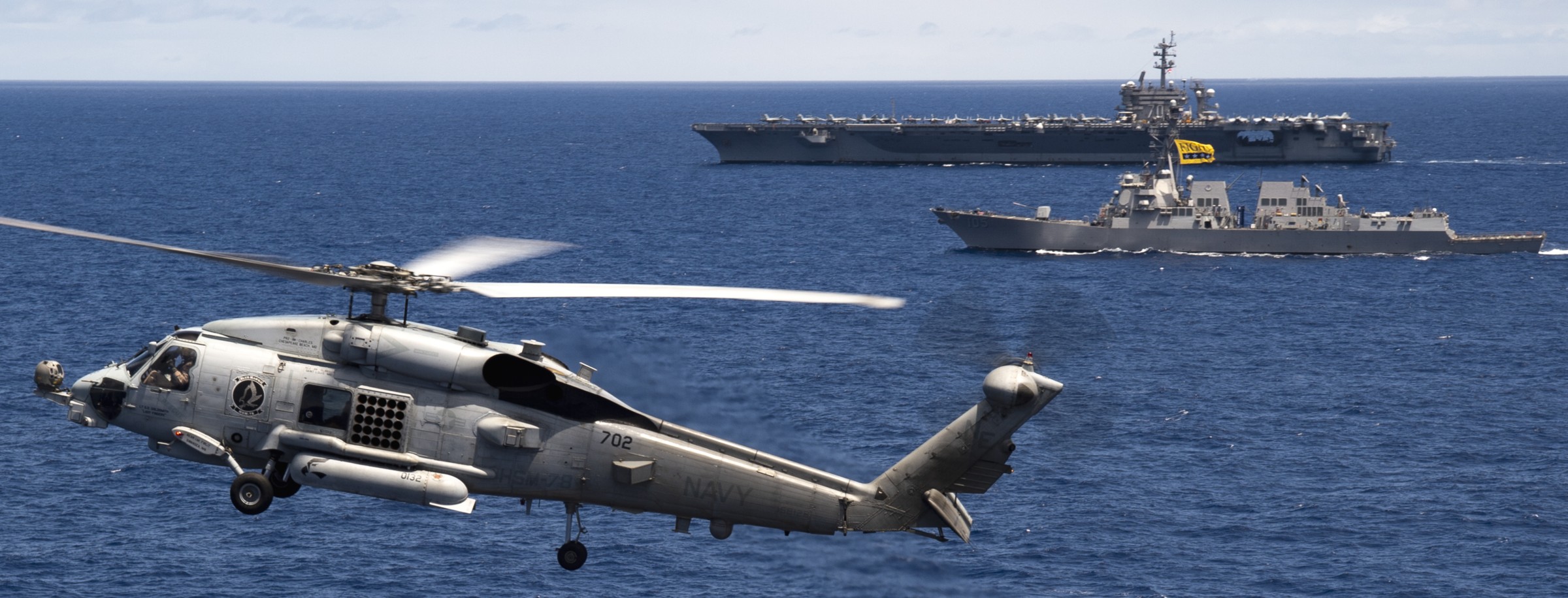 hsm-78 blue hawks helicopter maritime strike squadron mh-60r seahawk cvw-2 uss carl vinson cvn-70 51