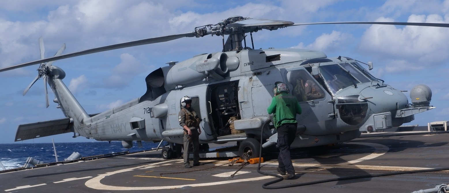hsm-78 blue hawks helicopter maritime strike squadron mh-60r seahawk us navy cg-57 uss lake champlain 68