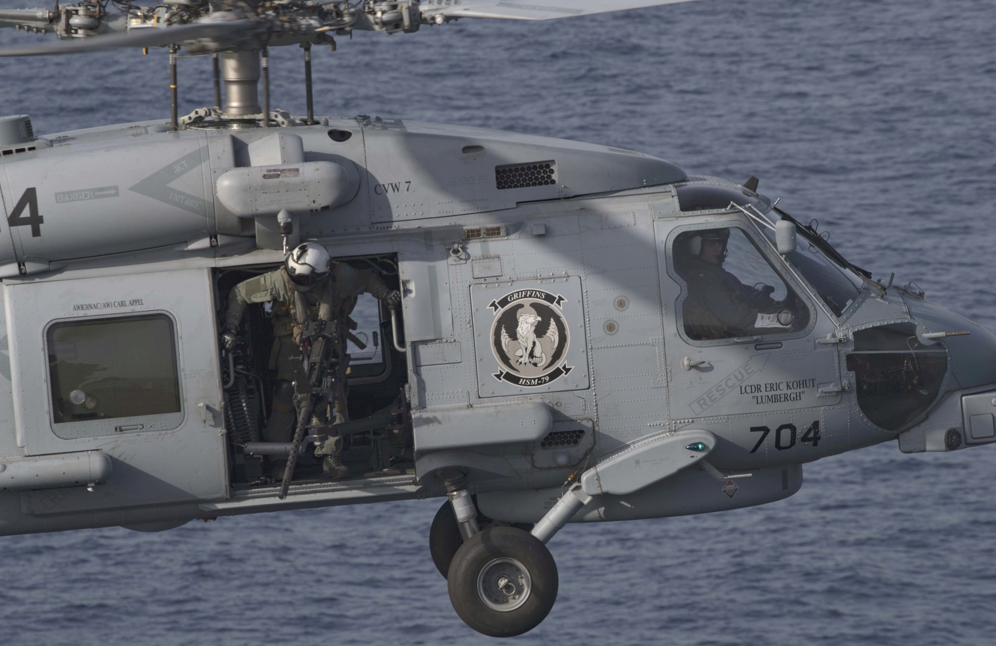 hsm-79 griffins helicopter maritime strike squadron mh-60r seahawk cvw-7 cvn-72 uss abraham lincoln 2019