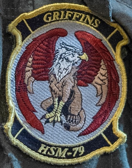 hsm-79 griffins insignia crest patch badge helicopter maritime strike squadron mh-60r seahawk us navy 02p