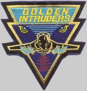attack squadron va-128 golden intruders insignia patch crest a-6 fleet replacement training