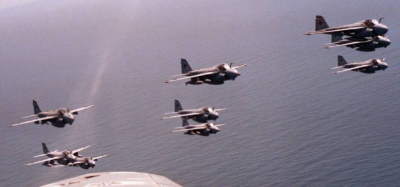 attack squadron va-36 roadrunners a-6e intruder carrier air wing cvw-8 uss theodore roosevelt cvn 71