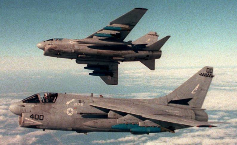 va-72 blue hawks a-7e corsair carrier air wing cvw-3